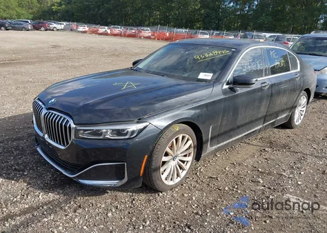 2021 BMW 740I xDrive из США, поврежденный, VIN WBA7T4C01MCE47451